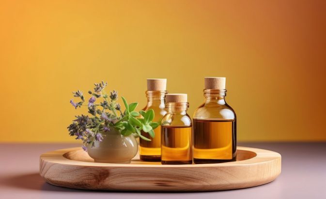 Bottle perfume wood ingredient. AI generated Image by rawpixel.